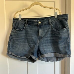 2 Pair Denim Shorts Bundle Old Navy MidRise Wow Shorts sz 16 AND CATO shorts 18W